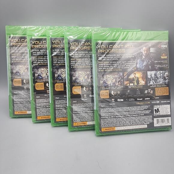 Deus Ex: Mankind Divided - Xbox One Lot of 5 Factory Sealed - Picture 2 of 9